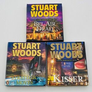 Stuart Woods Stone Barrington Audiobook Lot 3 CD Sets Bel-Air Dead Kisser Moves